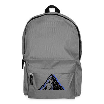 Mountains icon - Backpack - elephant grey - Front
