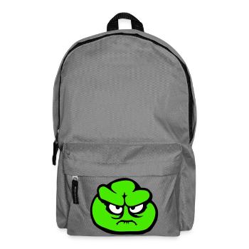 frog angry angry angry angry unhappy upset cute - Backpack - elephant grey - Front