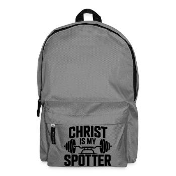 Christus ist mein Spotter - Rucksack - Mittelgrau - Vorne