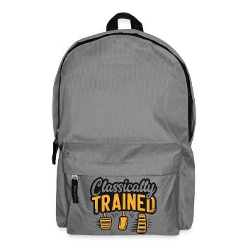 Klassisch ausgebildete manuelle Fahrerpedale - Rucksack - Mittelgrau - Vorne