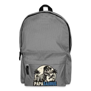 Papasaurus – Cool T-Rex Father Design - Sac à dos - gris éléphant - Devant
