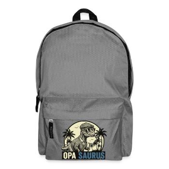 Opasaurus Rex – Cadeau dinosaure drôle de grand-père - Sac à dos - gris éléphant - Devant
