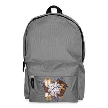 RPG Tabletop D20 Dice Gift Cleric - Backpack - elephant grey - Front