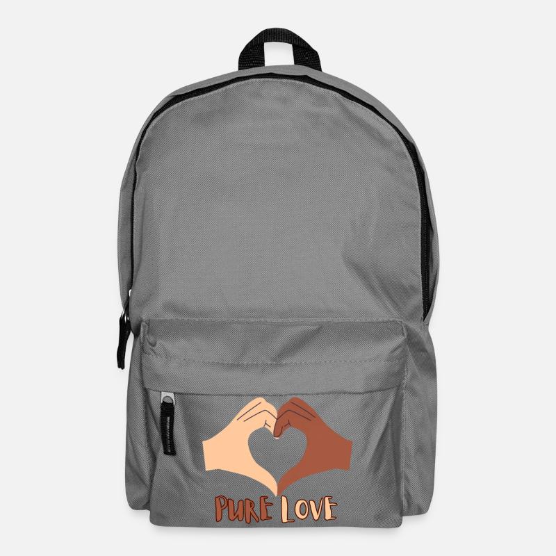 Pure Love Heart Hand Design - Sac à dos - gris éléphant