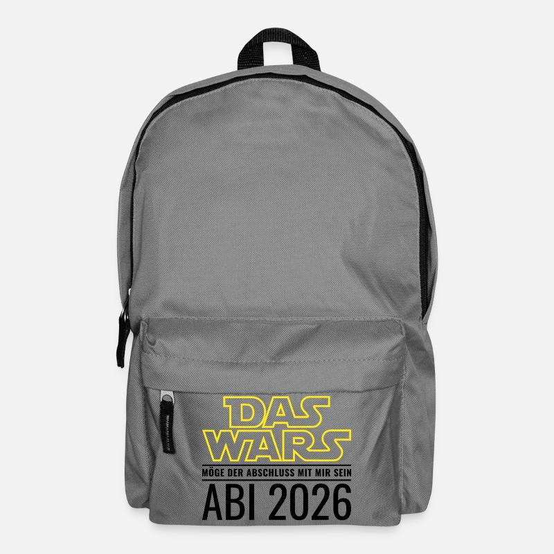Abi 2026 Das wars Möge der Abschluss mit mir sein - Rucksack - Mittelgrau