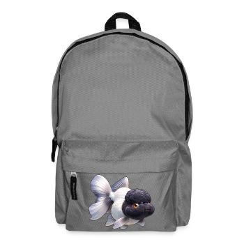 Black & White Oranda High Quality Goldfish - Backpack - elephant grey - Front
