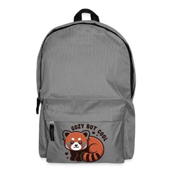 Kuscheliger Roter Panda CUTE BUT COOL - Rucksack - Mittelgrau - Vorne