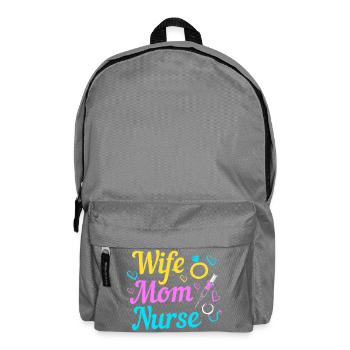 Pflege Krankenschwester Krankenhaus Geschenk - Rucksack - Mittelgrau - Vorne