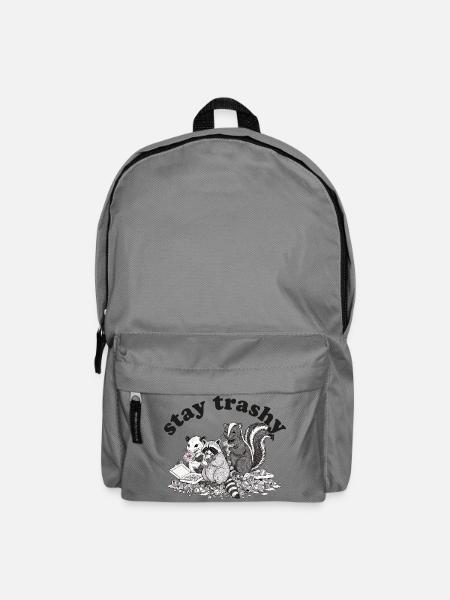 Stay Trashy Waschbär Opossum Stinktier - Rucksack - Mittelgrau