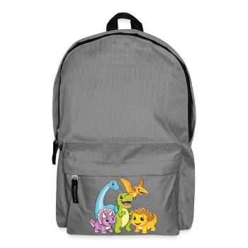 Cute Dino Team - Backpack - elephant grey - Front