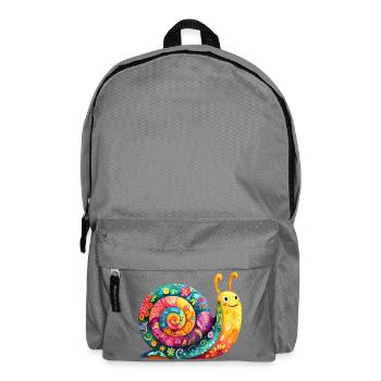 Spirale colorée - Sac à dos - gris éléphant - Devant