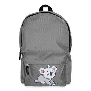 Weicher Koala, der auf dem Teppich ruht - Rucksack - Mittelgrau - Vorne