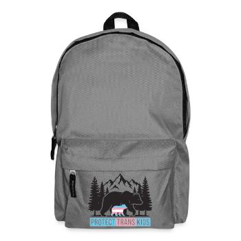 Pride Month LGBT -  Protect Trans Kids - Backpack - elephant grey - Front
