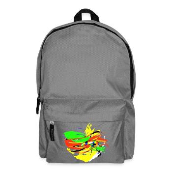 Posture de yoga - Asana enfant - Résumé - Sac à dos - gris éléphant - Devant