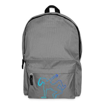 Idée de cadeau pour le danseur hip-hop avec le b-boying - Sac à dos - gris éléphant - Devant