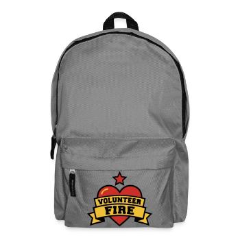Volunteer Fire Herz Logo - Rucksack - Mittelgrau - Vorne