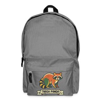 Retro Panda Trash Panda Design - Rucksack - Mittelgrau - Vorne