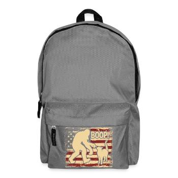 American Flag Bigfoot Yeti Boop The Snoot Cat Humo - Rucksack - Mittelgrau - Vorne