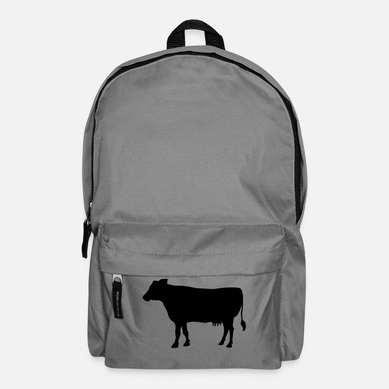 eine Kuh - Rucksack - Mittelgrau