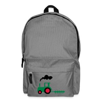 traktor trecker landwirtschaft - Rucksack - Mittelgrau - Vorne