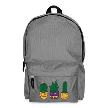 Cacti colorful in Mexican style - Backpack - elephant grey - Front