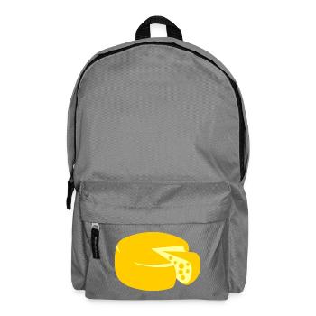 fromage jaune doré - Sac à dos - gris éléphant - Devant