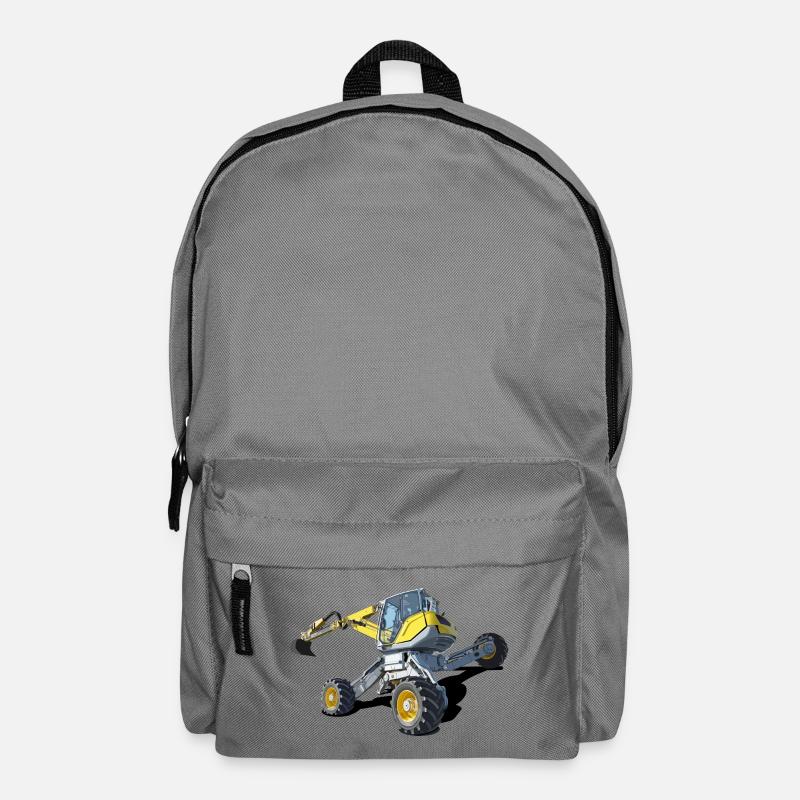 Walking excavator, climbing is his passion - Backpack - elephant grey
