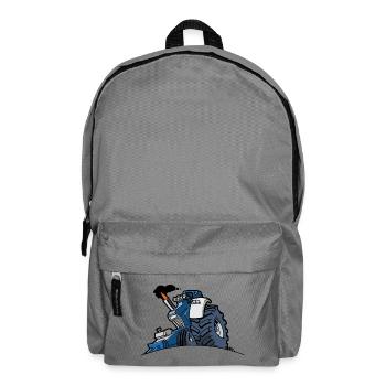 1293 DRAWSMALL BLEU - Sac à dos - gris éléphant - Devant