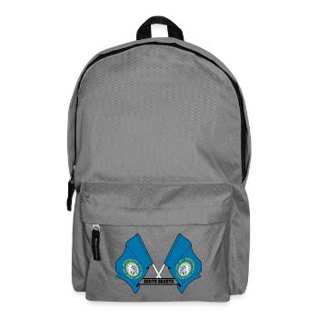 Two flags text SOUTH DAKOTA - Backpack - elephant grey - Front