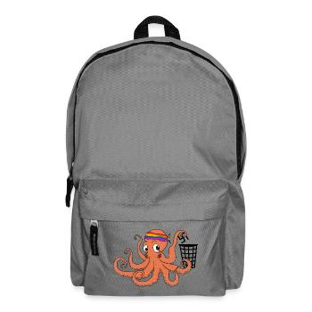 Oscar hasst Nazis - Rucksack - Mittelgrau - Vorne