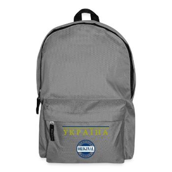 Fierté ukrainienne, drapeau ukrainien - Sac à dos - gris éléphant - Devant