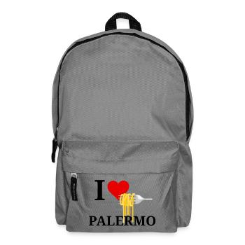 Pasta Made Me Feel in Palermo - Backpack - elephant grey - Front