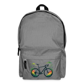 Vélo de gravier Line Art – Wild Nature Burst - Sac à dos - gris éléphant - Devant