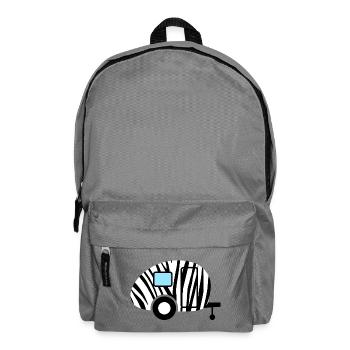 Caravane Caravane Zebra Pattern Holiday Camping - Sac à dos - gris éléphant - Devant