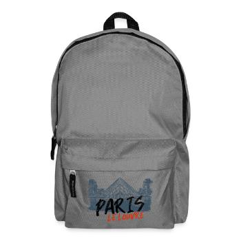 Design Inspiration Louvre Pyramid Paris - Backpack - elephant grey - Front