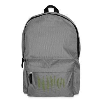 Yarrow Leaves Silhouettes - Backpack - elephant grey - Front