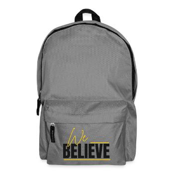 We Believe Lettering - Backpack - elephant grey - Front