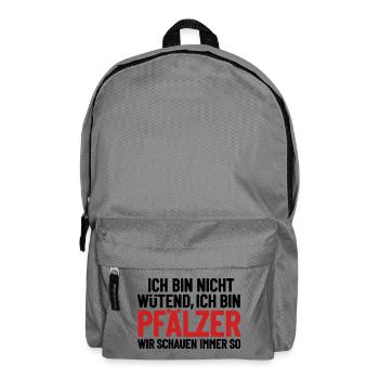 I'm not angry - I'm Palatine - Backpack - elephant grey - Front