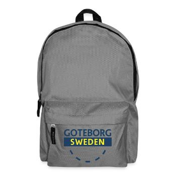 Gothenburg Sweden City Sign - Backpack - elephant grey - Front