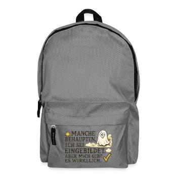 Some say I'm conceited - Backpack - elephant grey - Front