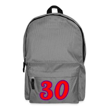 30. 30 ANS. 30e ANNIVERSAIRE. ANNIVERSAIRE 30 ANS. - Sac à dos - gris éléphant - Devant