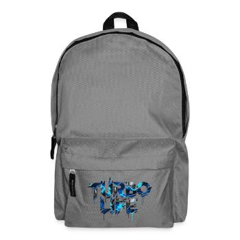 Turbo Life Auto Tuning cool Blue Camo Street Style - Backpack - elephant grey - Front