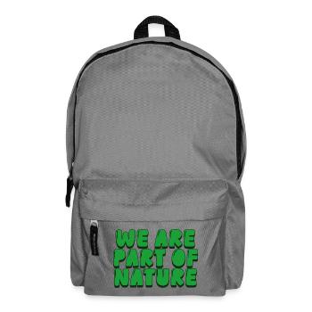 we are part of nature - Rucksack - Mittelgrau - Vorne