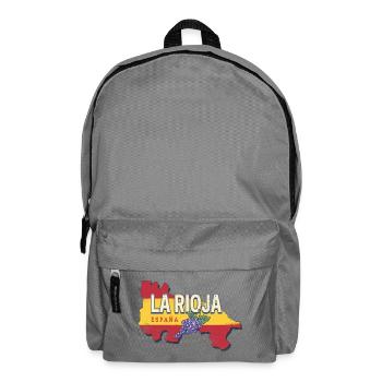 La Rioja Spanien Retro Region Reben Vintage Wein - Rucksack - Mittelgrau - Vorne