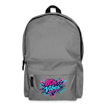 80s Vibes Neon Retro - Rucksack - Mittelgrau - Vorne