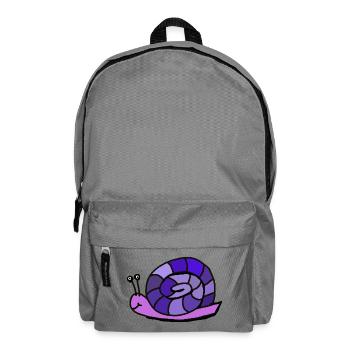 - Snail Cartoon Kids Child - Backpack - elephant grey - Front