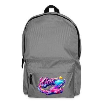 Néon Signature de la génération Z - Sac à dos - gris éléphant - Devant