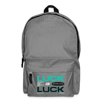 Luck & Opportunity Motif - Backpack - elephant grey - Front