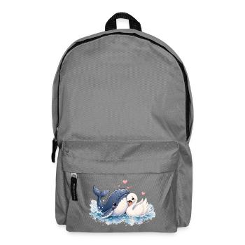 Wal & Schwan - Hope & Schwen in Love - Rucksack - Mittelgrau - Vorne