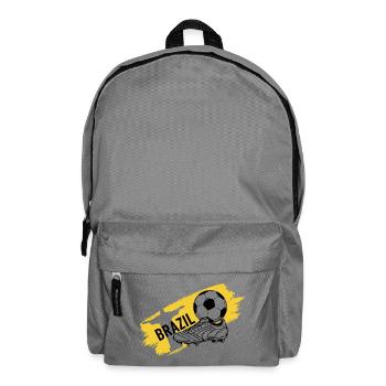 Brésil Football Maillot Supporter Brasil Soccer - Sac à dos - gris éléphant - Devant